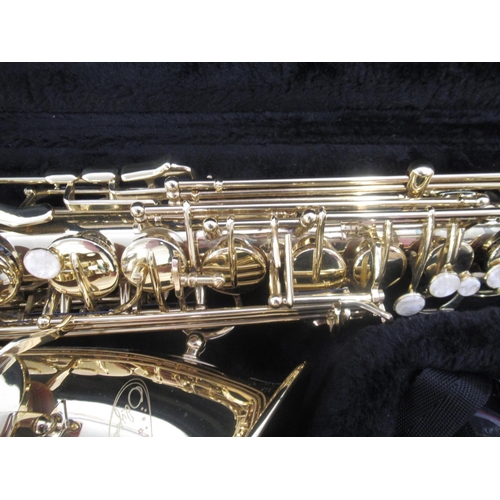 193 - Odyssey Saxophone, serial no. 02801309 in fitted Odyssey case