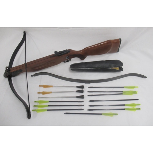 301 - Barnett Wildcat crossbow, with spare limb, with 13 bolts