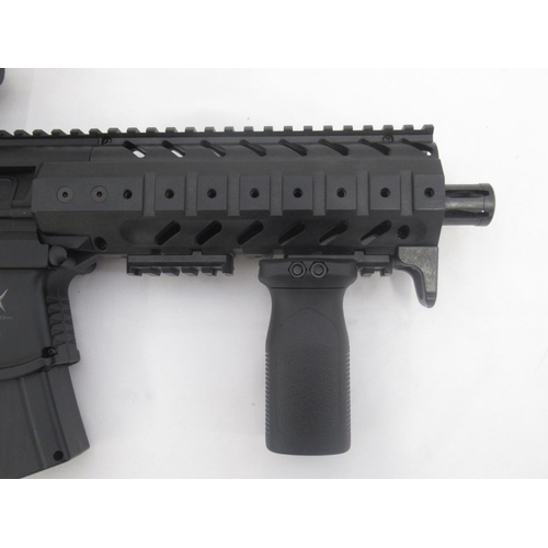 306 - Sig Sauer MPX .177 CO2 powered air rifle, with fitted Feyachi laser dot sight, with RVG forward vert... 