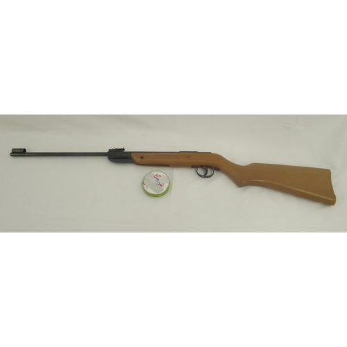 310 - Milbro G23 .177 break lever air rifle with a tin of pellets