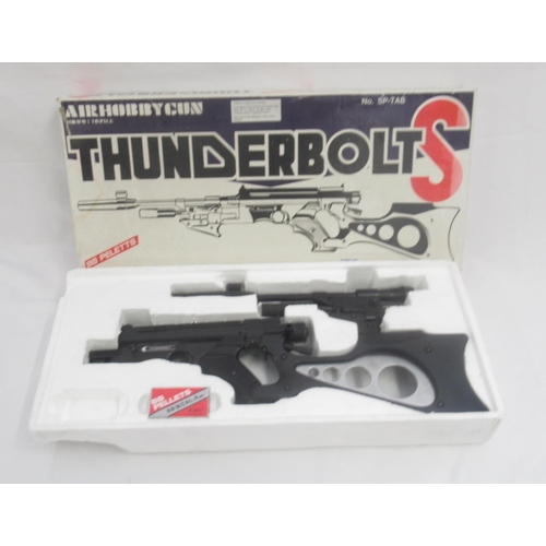 322 - KHC Thunderbolt S bolt-o-matic BB Pellet target rifle in original box, with 1 opened box of BB pelle... 