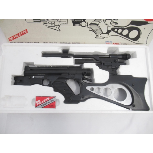 322 - KHC Thunderbolt S bolt-o-matic BB Pellet target rifle in original box, with 1 opened box of BB pelle... 