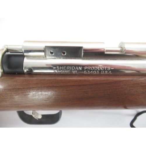 315 - Sheridan 'Silver Streak' C9 Series air rifle .20 cal., under lever pump bolt action air rifle, seria... 