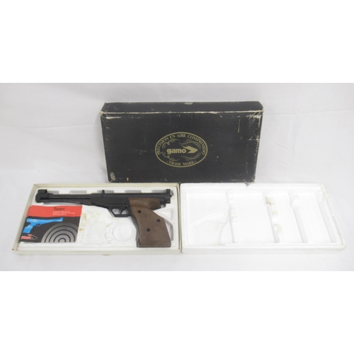 316 - Gamo Cal. 4.5 (.177) under lever air pistol, with original box