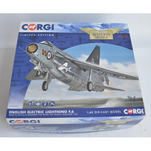 125 - Corgi Aviation Archive AA28402 1/48 scale limited edition English Electric Lightning F.6, XS927/N 74... 