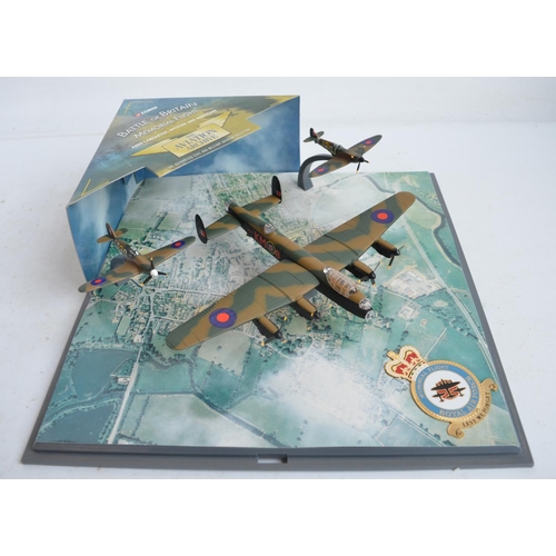 126 - Collection of 1/144 scale diecast WWII era allied model aircraft from Corgi Aviation archive to incl... 