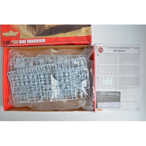 132 - Three 1/48 scale Operation Herrick plastic model kits from Airfix to include AO7300 BAe Warrior armo... 