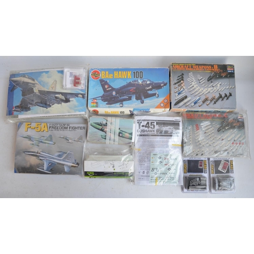 133 - Collection of 1/48 scale plastic model kits and accessories (most kits unboxed but all complete) to ... 