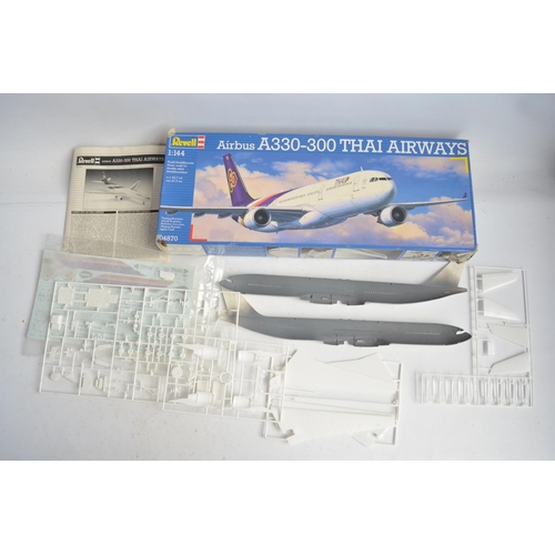 134 - Collection of plastic and resin 1/144 scale model airliners to include an F-RSIN plastic Trident 3B ... 