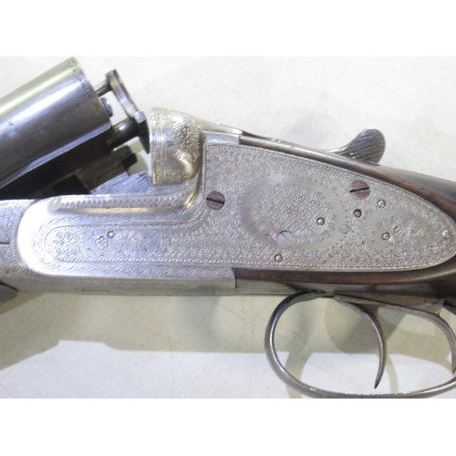 342 - Hijos De Victor 12B side-by-side shotgun, ejector, 27.5