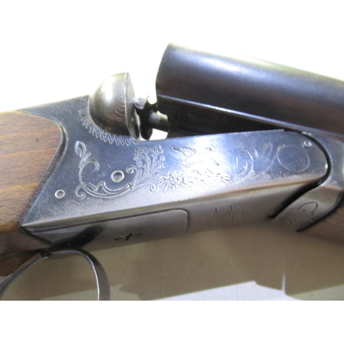 343 - Vintage 12B Baikal side-by-side shotgun, double trigger, non-ejector, barrel length 26.8