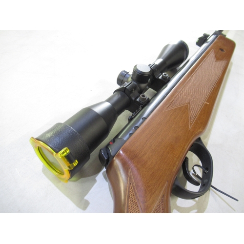 442 - Edgar Brothers Hatsan Quattro Trigger .22 break barrel air rifle with PAO 4x40 scope, overall L114cm... 