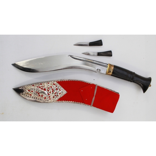 254 - Presentation Kukri. This is a stunning example of a Kukri awarded to an officer for long service in ... 