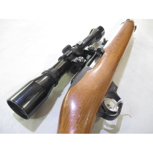 443 - Ruger Model 10/22 carbine .22 cal, mounted with ASI 4x32 scope, complete with box magazine, serial n... 