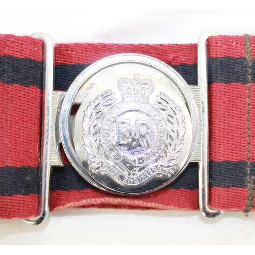 252 - Four Stable belts of various Regiments including REME etc.