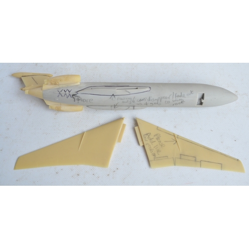 134 - Collection of plastic and resin 1/144 scale model airliners to include an F-RSIN plastic Trident 3B ... 