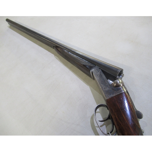 347 - AYA 16B side-by-side shotgun, double trigger, ejector, barrel length 28