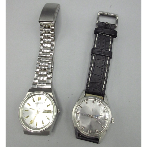 514 - Citizen JDM stainless steel automatic wristwatch with English/Kanji day date, no. 30335223 D36.2mm a... 