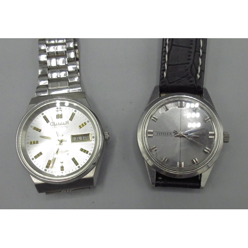 514 - Citizen JDM stainless steel automatic wristwatch with English/Kanji day date, no. 30335223 D36.2mm a... 