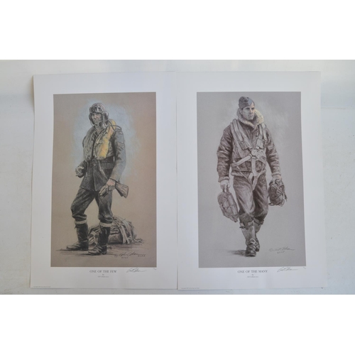 134A - Two limited edition aircrew prints by Gil Cohen (Vector Fine Arts) to include 'One Of The Few' (78/7... 