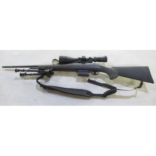 447 - Howa model 1500 .243 calibre bolt action rifle. With Nikko Sterling scope and Allen shoulder strap. ... 