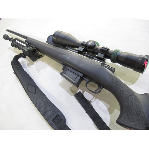 447 - Howa model 1500 .243 calibre bolt action rifle. With Nikko Sterling scope and Allen shoulder strap. ... 