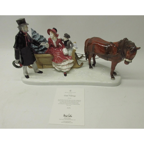 133 - Royal Doulton 'Glad Tidings', HN5130, limited edition 25/250, boxed with certificate