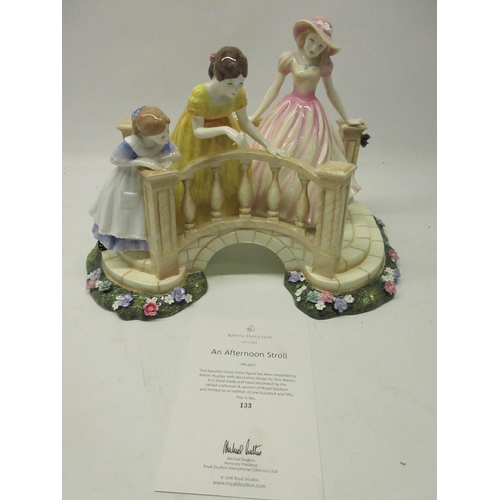 134 - Royal Doulton 'An Afternoon Stroll', HN 4957, limited edition133/150, boxed with certificate