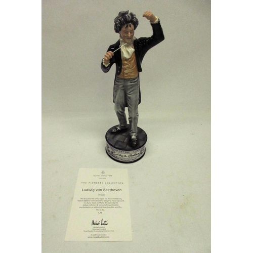 140 - Royal Doulton Prestige Pioneers Collection figure, Ludwig Von Beethoven HN5051, limited edition 129/... 