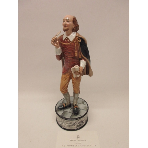 143 - Royal Doulton Prestige Pioneers Collection figure, William Shakespeare HN5051, limited edition 111/3... 