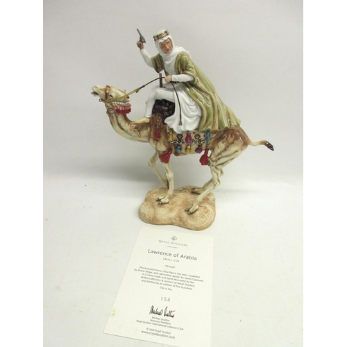 145 - Royal Doulton Lawrence of Arabia, small size, HN5247, limited edition 154/500, boxed with certificat...