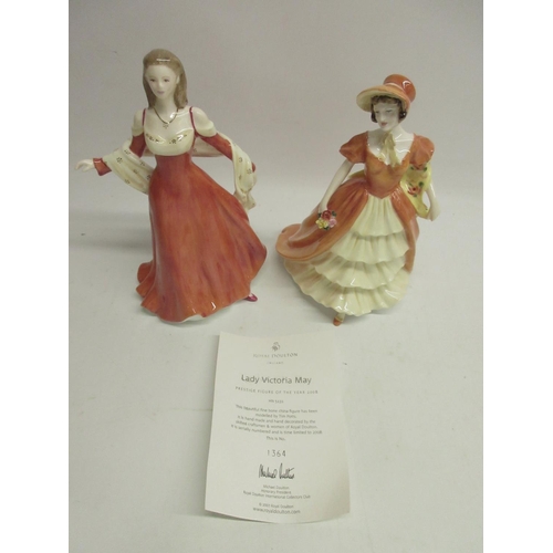 146 - Royal Doulton Figure of the Year Lady Sarah Jane, boxed without certificate, and Figure of the Year ... 