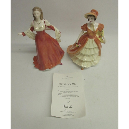 146 - Royal Doulton Figure of the Year Lady Sarah Jane, boxed without certificate, and Figure of the Year ... 