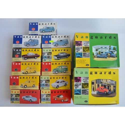 292 - Collection of Lledo 1/43 scale diecast Vanguards model cars and diorama sets to include CD1002 Rover... 