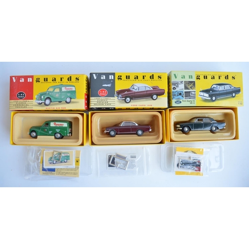 292 - Collection of Lledo 1/43 scale diecast Vanguards model cars and diorama sets to include CD1002 Rover... 