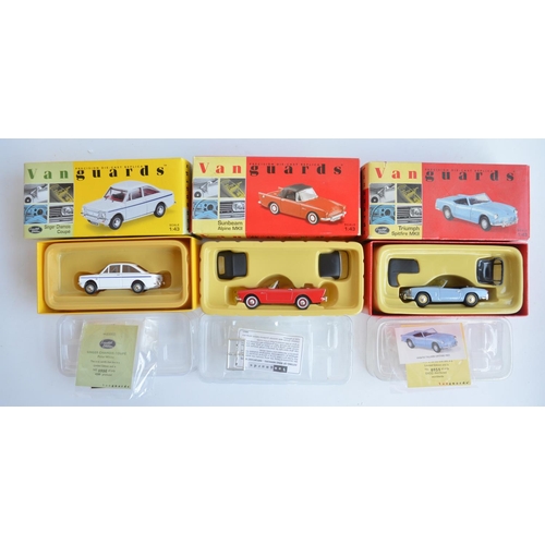 292 - Collection of Lledo 1/43 scale diecast Vanguards model cars and diorama sets to include CD1002 Rover... 