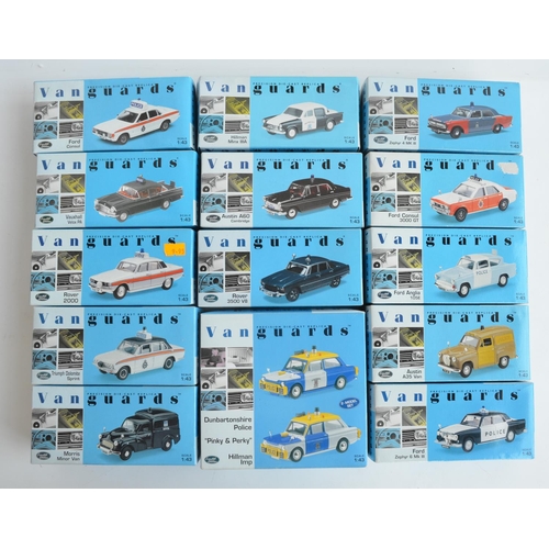 293 - Collection of Lledo 1/43 scale diecast Vanguards model Police cars, mostly limited editions to inclu... 