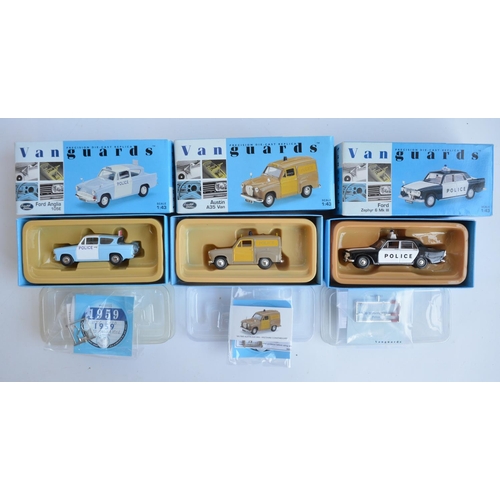 293 - Collection of Lledo 1/43 scale diecast Vanguards model Police cars, mostly limited editions to inclu... 