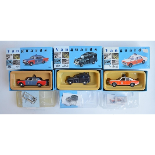 293 - Collection of Lledo 1/43 scale diecast Vanguards model Police cars, mostly limited editions to inclu... 