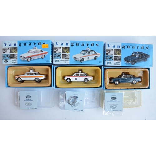 293 - Collection of Lledo 1/43 scale diecast Vanguards model Police cars, mostly limited editions to inclu... 