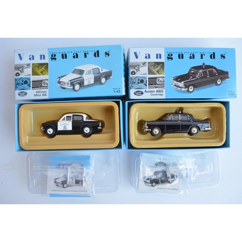 293 - Collection of Lledo 1/43 scale diecast Vanguards model Police cars, mostly limited editions to inclu... 