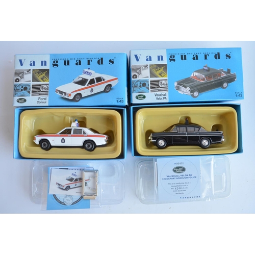 293 - Collection of Lledo 1/43 scale diecast Vanguards model Police cars, mostly limited editions to inclu... 