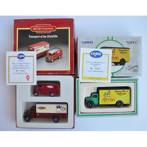 294 - Collection of 1/50 scale limited edition diecast truck, bus and commercial vehicle models from Corgi... 