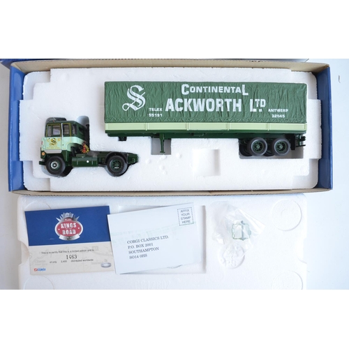 294 - Collection of 1/50 scale limited edition diecast truck, bus and commercial vehicle models from Corgi... 