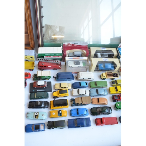 296 - Collection of mostly unboxed diecast model vehicles from Dinky, Lledo, Corgi, Matchbox, Rio etc incl... 