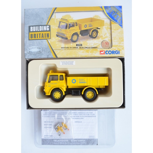 298 - Eight boxed Corgi mostly 1/50 scale diecast limited edition 'Building Britain' series models (includ... 