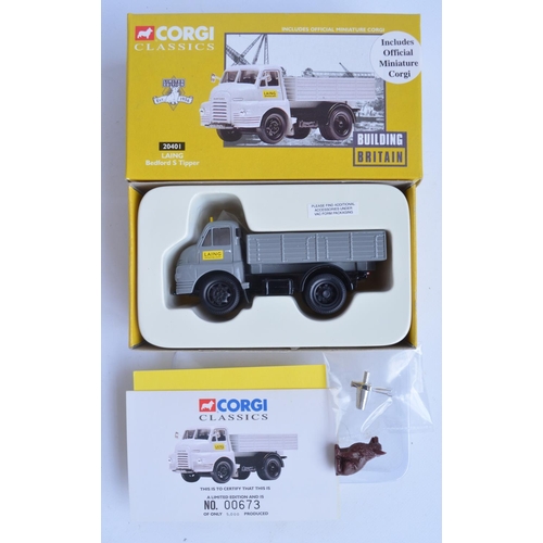 299 - Eight boxed Corgi mostly 1/50 scale diecast limited edition 'Building Britain' series models (includ... 