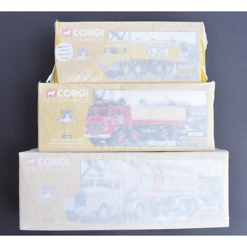 299 - Eight boxed Corgi mostly 1/50 scale diecast limited edition 'Building Britain' series models (includ... 