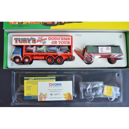 301 - Four boxed as new Corgi 1/50 scale limited edition Showman's Range diecast model vehicles and vehicl... 