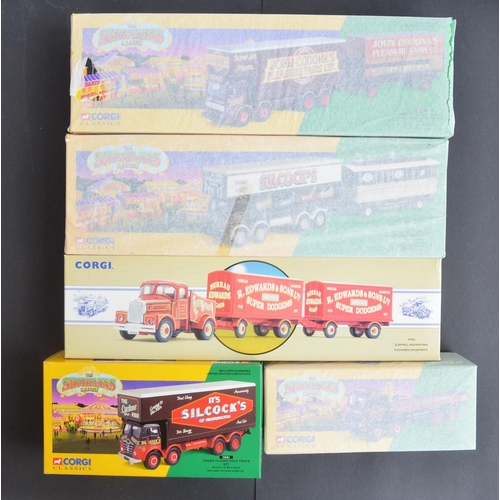 302 - Five boxed as new Corgi 1/50 scale limited edition circus and fairground themed diecast model vehicl... 